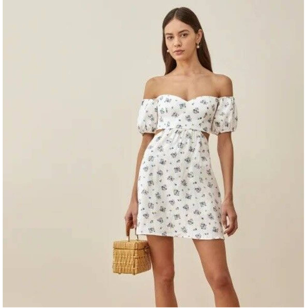 Like New / Worn Once / Reformation Emilia Linen Dress In Blaire Womens Size 6